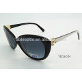 lady top quality fashion sunglasses with metal flower decorated hinge